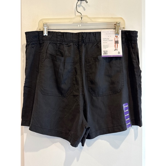 NWT Social Standard by Sanctuary Fortune Tencel Shorts XXL Black Womens - Picture 2 of 3